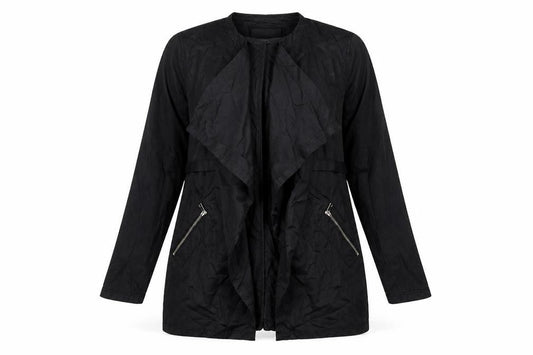 River Island Women's Black Zip Jacket Size 12