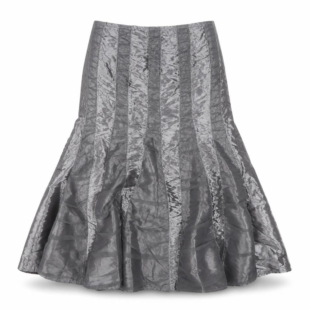 Marks & Spencer Women Grey Flare Skirt Size 12