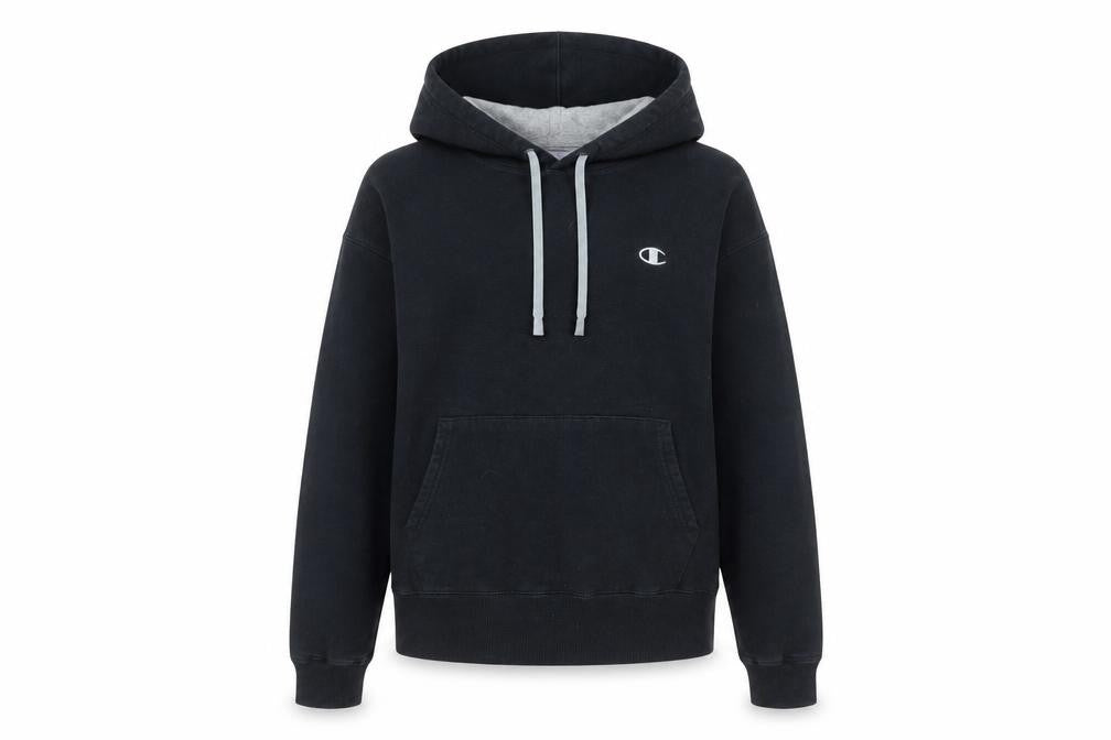 Champion Unisex Black Pullover Hoodie Small