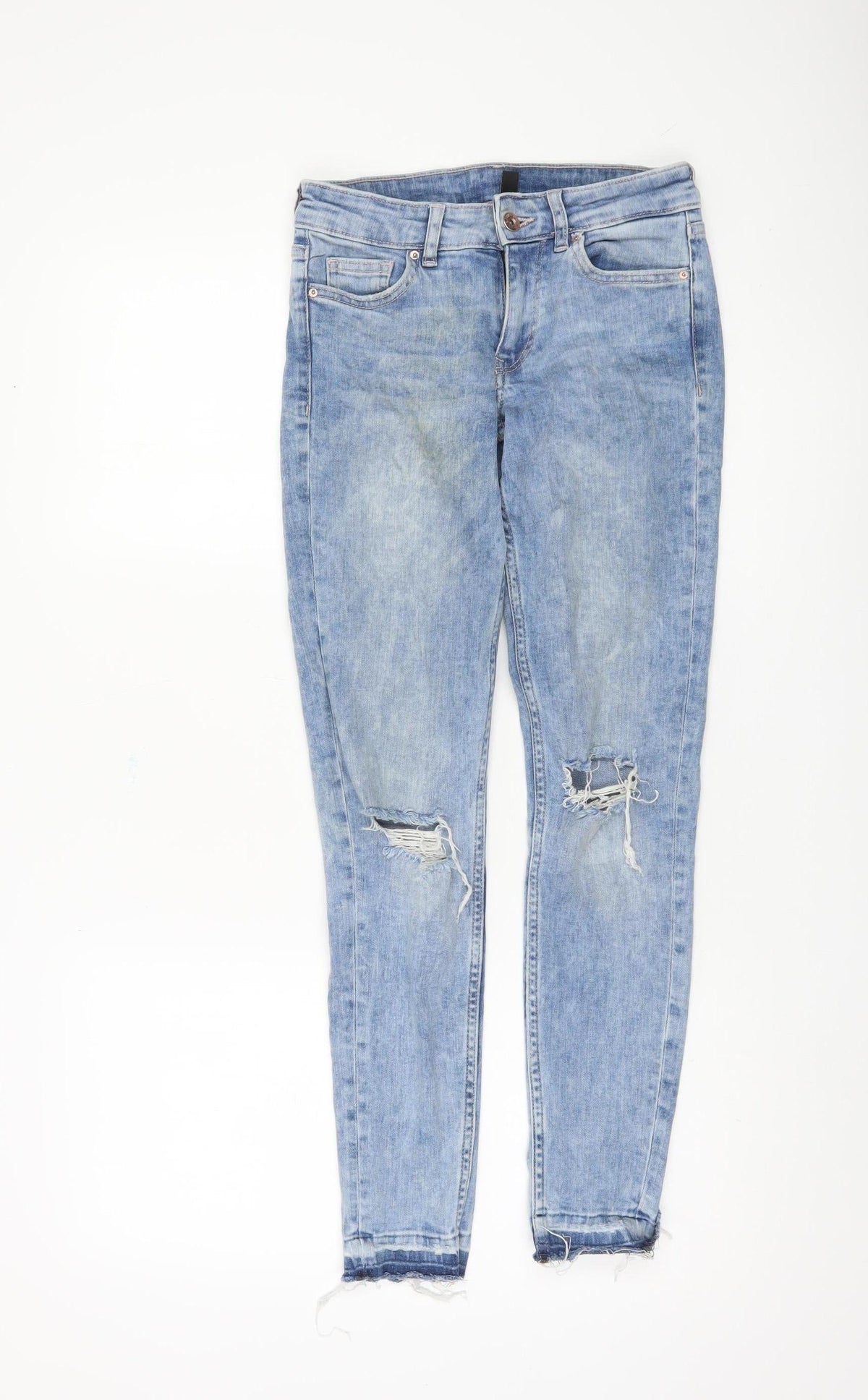 H&M Women's Blue Skinny Slim Jeans Size 6
