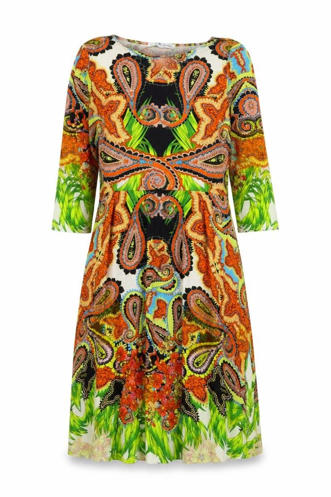 Belles of London Women's Multicoloured Paisley Dress, Size 10