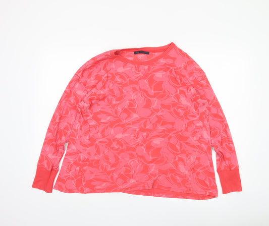 Marks and Spencer Women's Pink Floral Long Sleeve Top