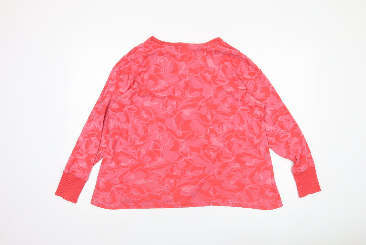 Marks and Spencer Women's Pink Floral Long Sleeve Top