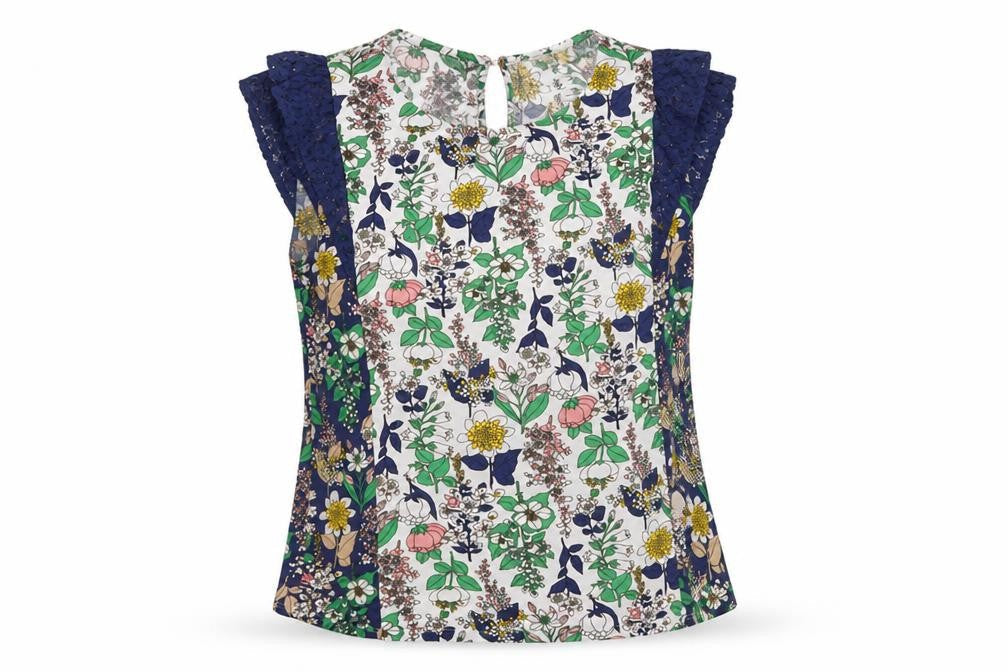 Oasis Women's Floral Tunic Blouse, S, Sleeveless, Multicoloured