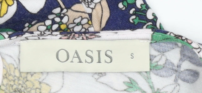 Oasis Women's Floral Tunic Blouse, S, Sleeveless, Multicoloured