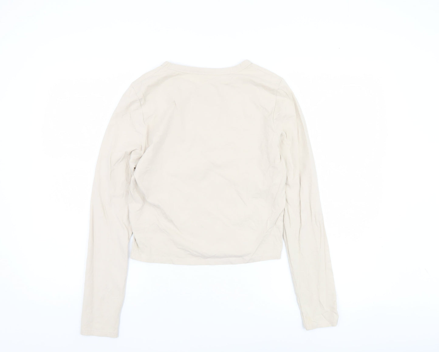 Cotton On Women's Beige Long Sleeve T-Shirt Size L