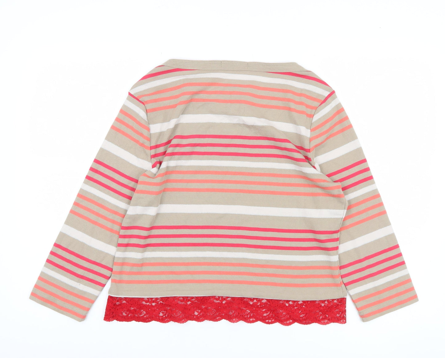 Bonmarché Women's Multicoloured Striped Top M