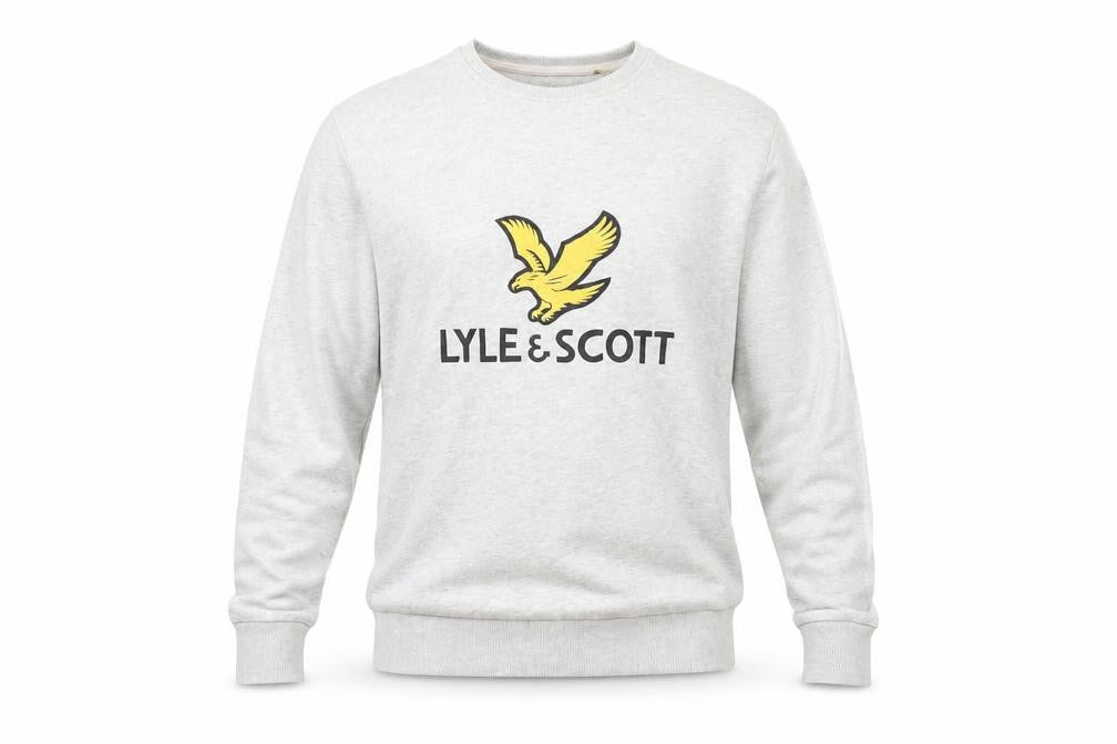 Lyle & Scott Men's Grey Medium Pullover Sweatshirt