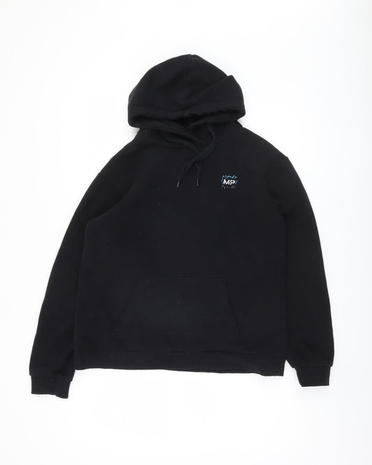 MP Unisex Black Pullover Hoodie - Size S, Logo & Graphic