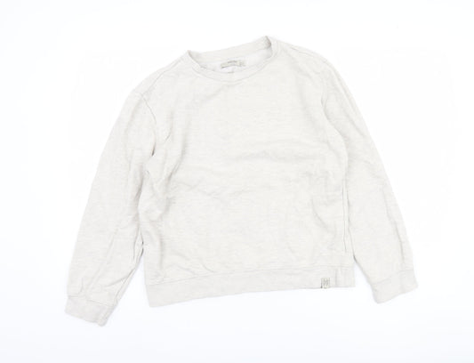 Mango Unisex Beige Sweatshirt Pullover Size 10