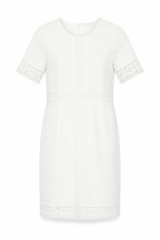 Front view of Marks & Spencer Ivory Sheath Dress -, size 8