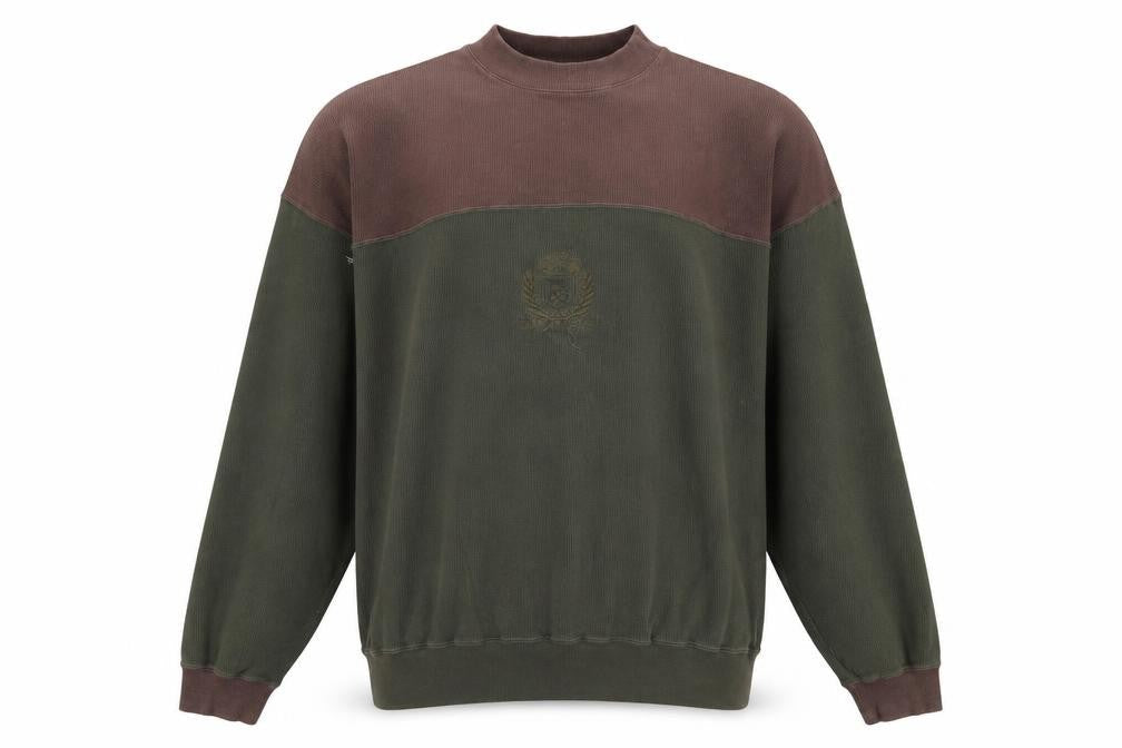 Walker and Shaw Men's Green Pullover Sweatshirt
