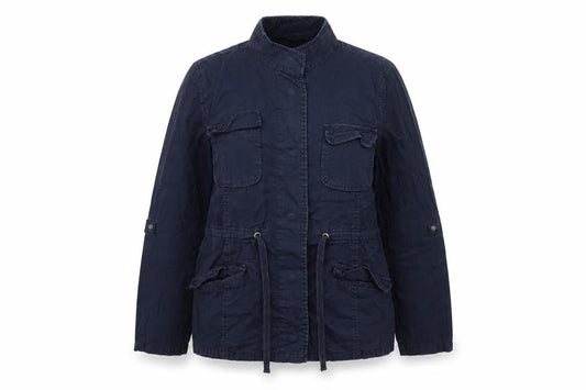 Dorothy Perkins Women's Blue Military Jacket Size 16