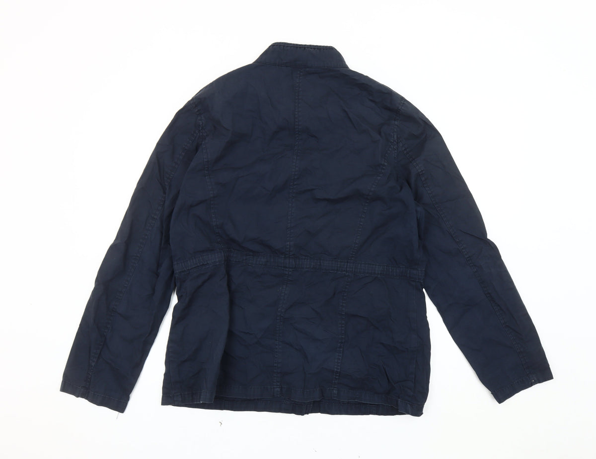 Dorothy Perkins Women's Blue Military Jacket Size 16