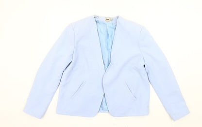 Additional front view of ASOS Women's Blue Blazer -, size 18, Regular Fit
