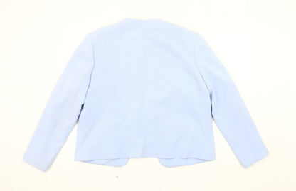 Back view of ASOS Women's Blue Blazer -, size 18, Regular Fit