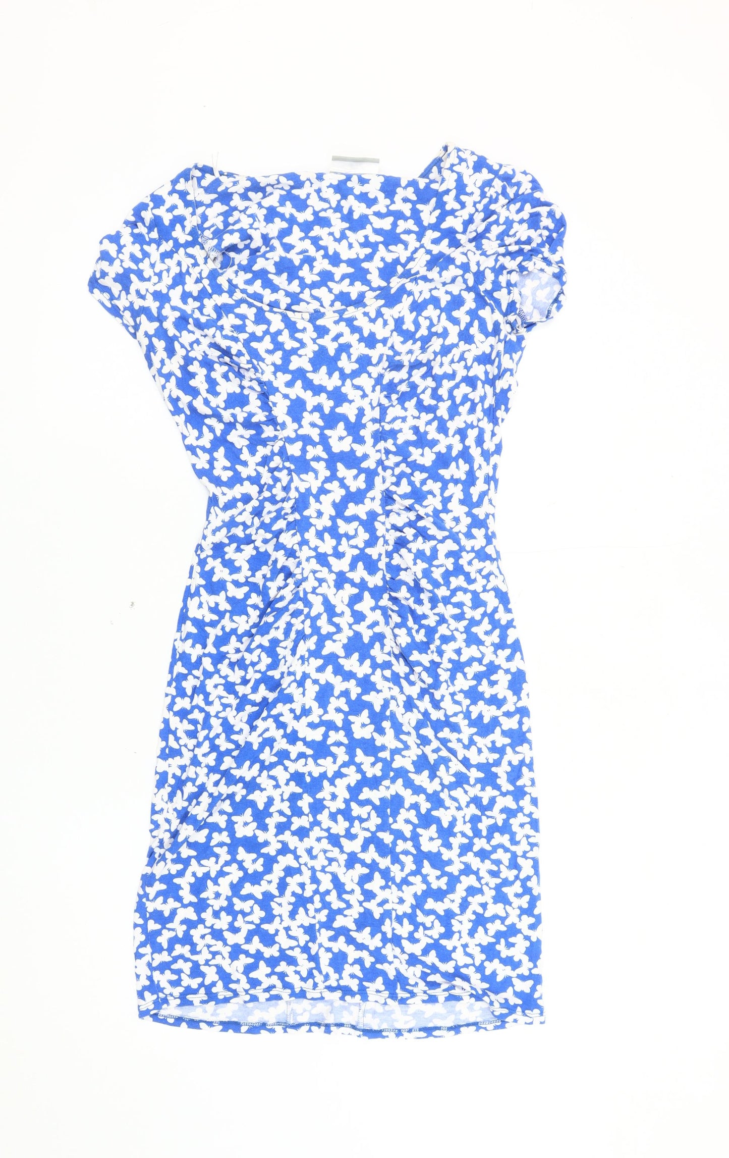 Wallis Women's Blue Butterflies Dress Size 10