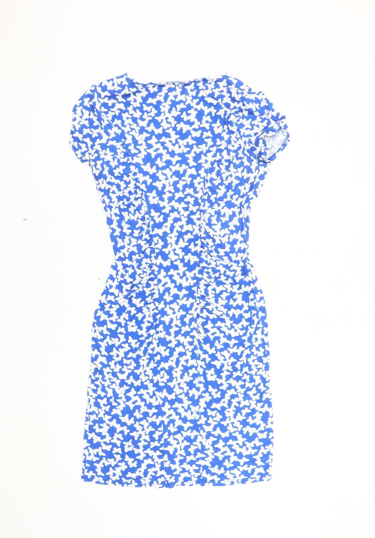 Wallis Women's Blue Butterflies Dress Size 10