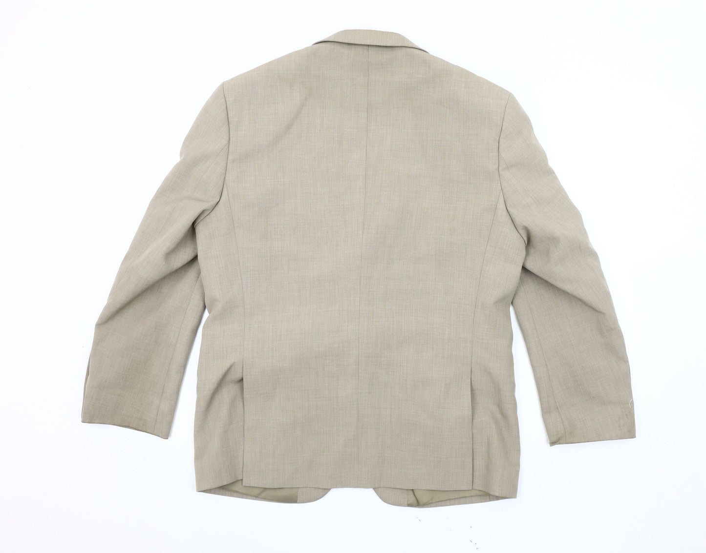 Greenwoods Men's Beige Blazer, 40S Polyester, Excellent