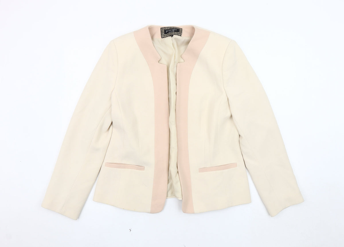 Principles Ivory Women's Suit Jacket Size 14