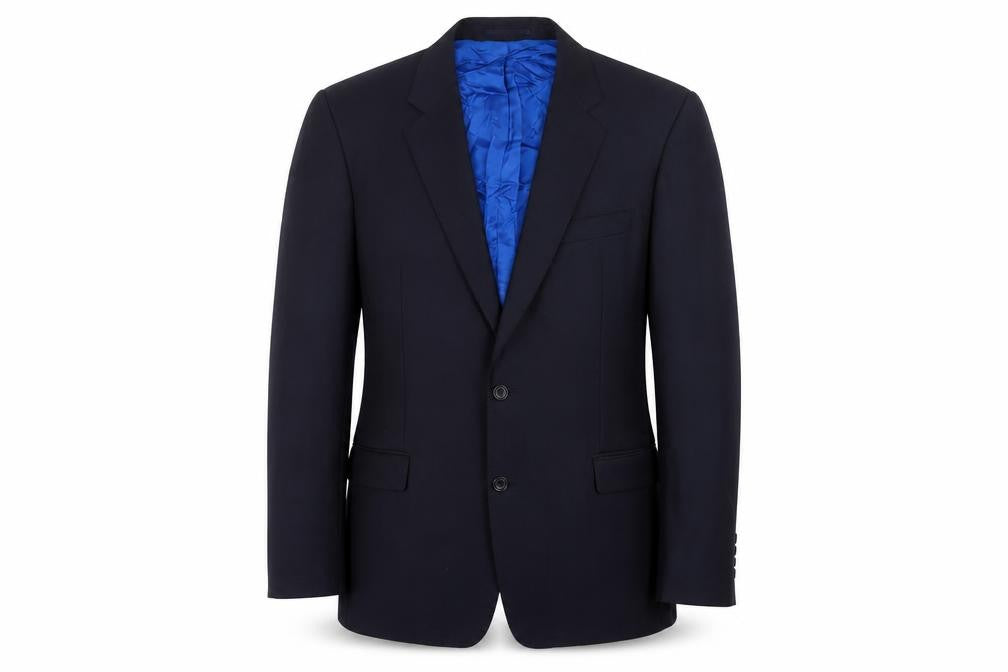 Magee Men’s Blue Blazer 38R Jacket Notch Lapel Formal