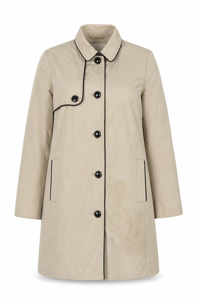 H&M Women's Beige Trench Coat Size 10
