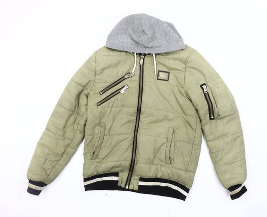 Supply & Demand Men's Green Bomber Jacket M