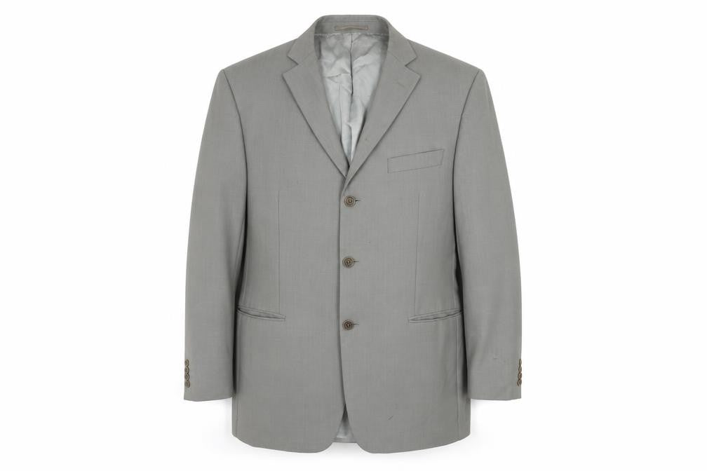Marks & Spencer Men's Grey Wool Blazer Jacket 42L