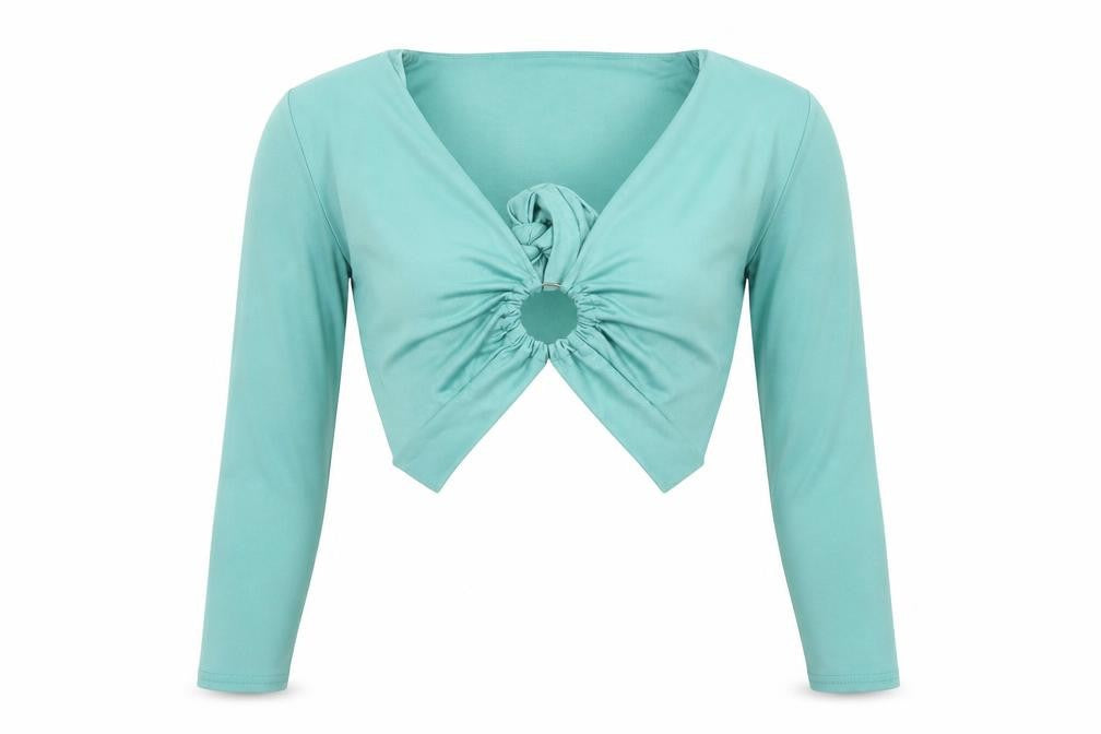 PRETTYLITTLETHING Women’s Green Long Sleeve Top