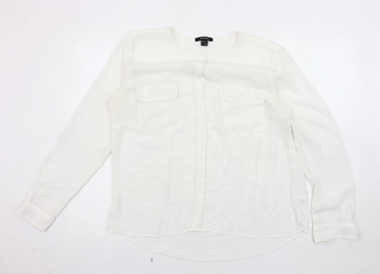 Esmara Women's White Polyester Blouse, Size 18