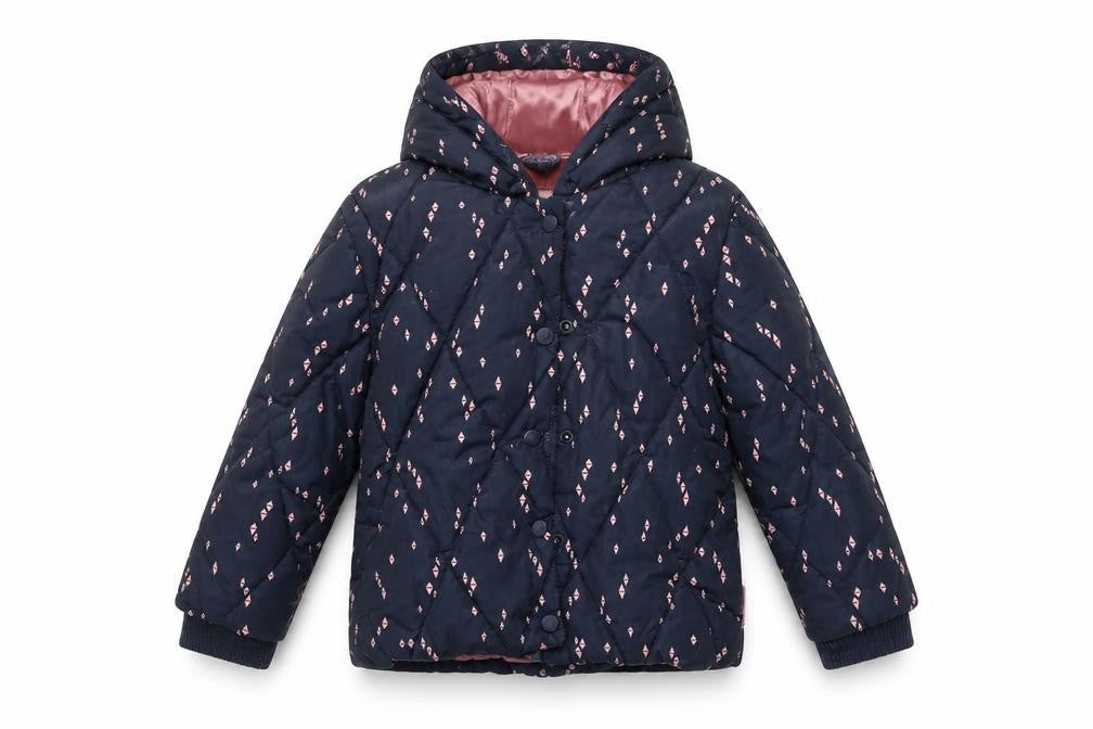 Noppies Girls Blue Hooded Puffer Jacket 2-3 Years