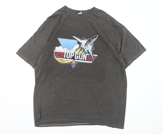 Truffle Shuffle Men's XL Black Top Gun T-Shirt