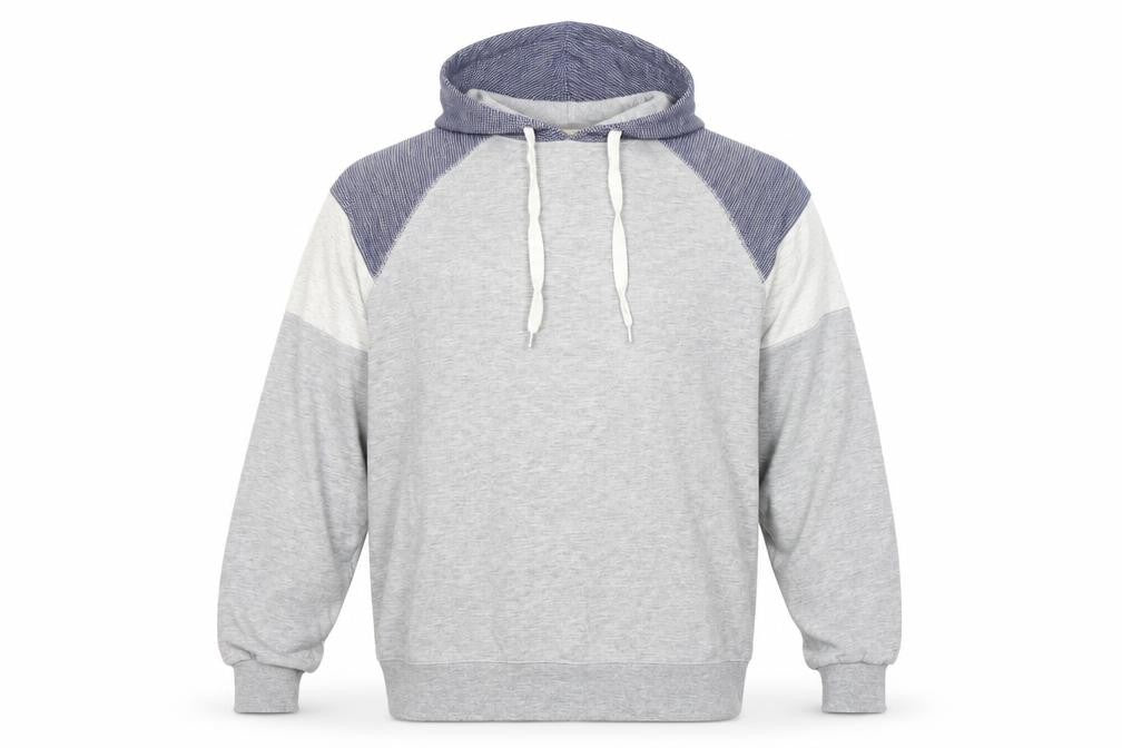 River Island Men's Grey Hoodie L Pullover Lightweight