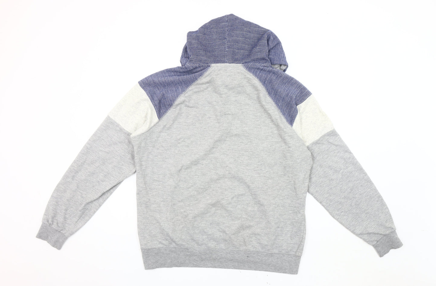 River Island Men's Grey Hoodie L Pullover Lightweight