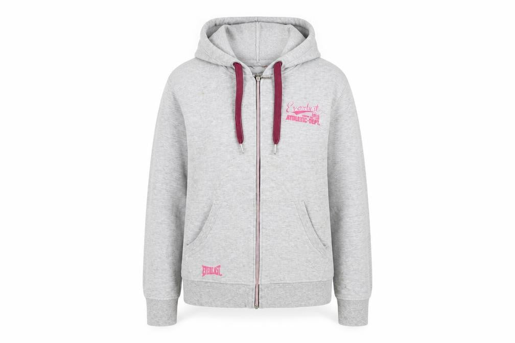 Everlast Women's Grey Hooded Jacket Size 14