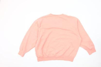 American Mens Eagle Pink Pullover Sweatshirt, Size L