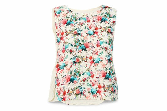 Warehouse Women's Multicoloured Floral Blouse Size 8