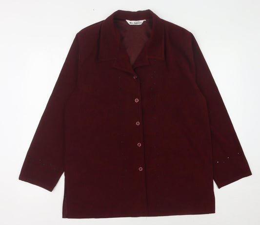 Miss Sukhmani Red Women Blazer Size 20