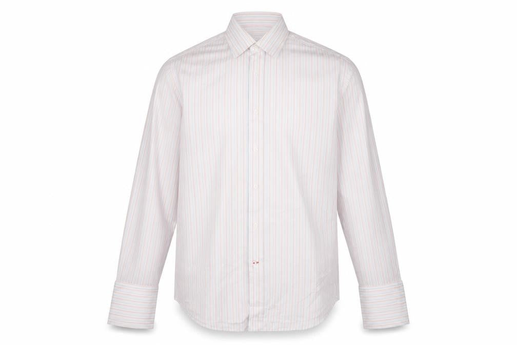 Brook Taverner Men's Multicoloured Stripe Shirt 15.5