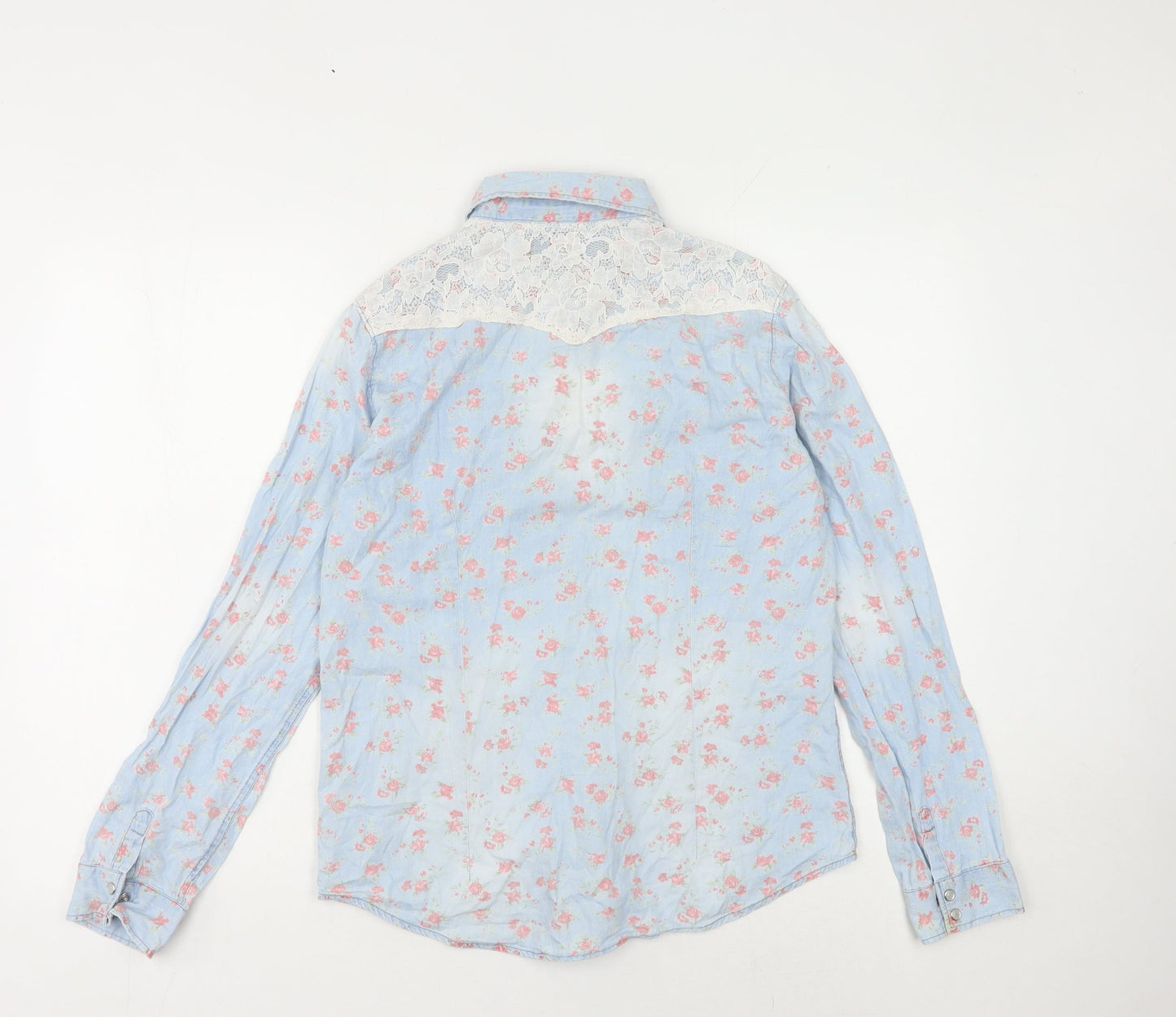 Stars & Stripes Women's Blue Floral Button-Up Shirt