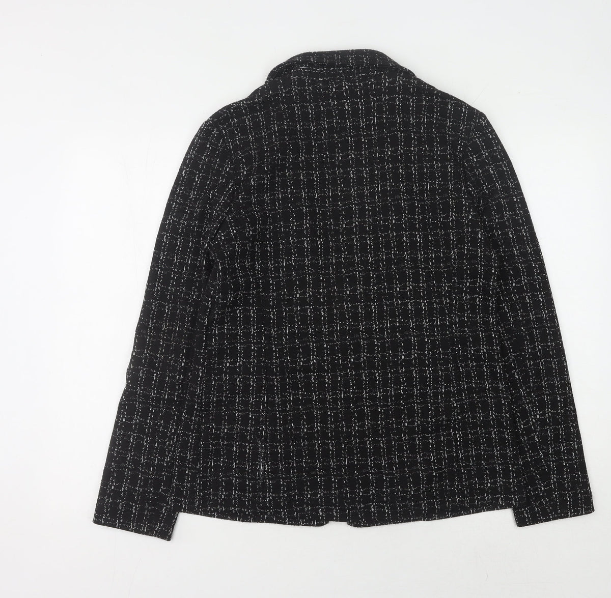 New Look Women's Black Tweed Blazer - Size 12