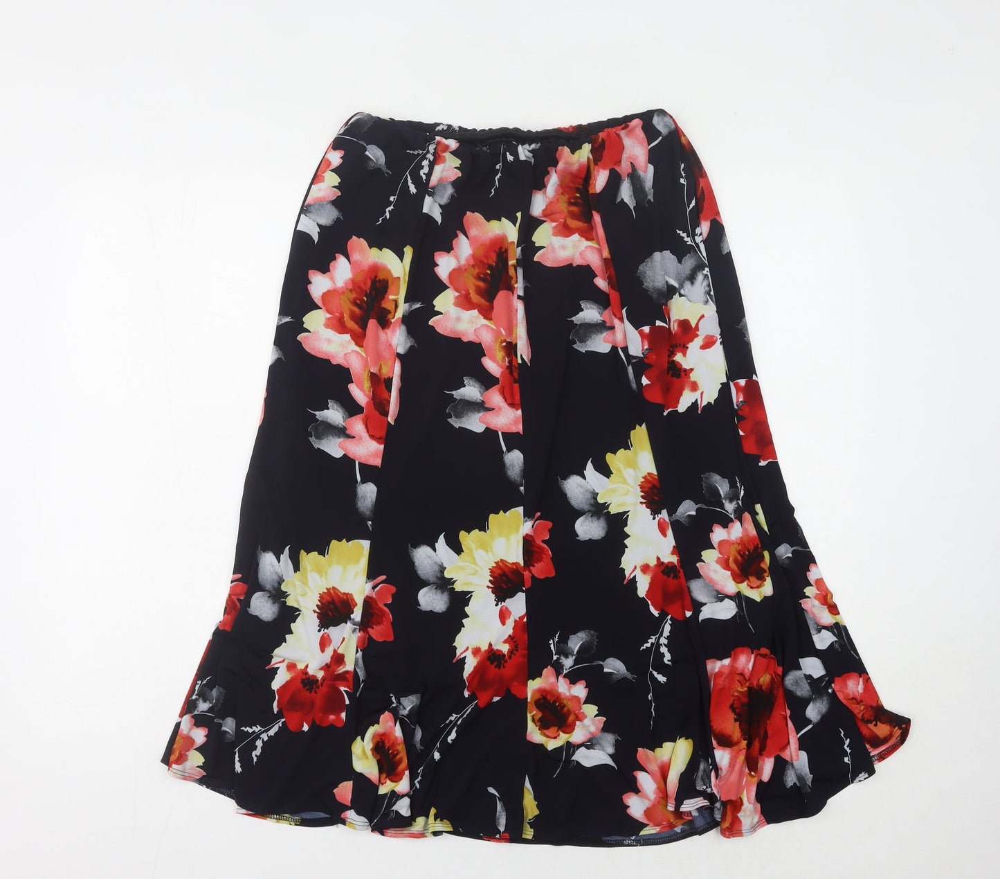 Saloos Women's Multicoloured Floral Midi Skirt Size 18