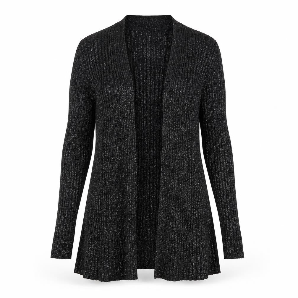 Bonmarché Black Women's Open Front Cardigan Medium Size