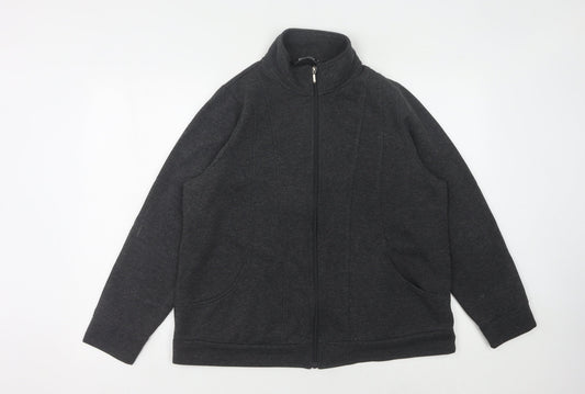 Bonmarché Women's Black Full Zip Sweatshirt M