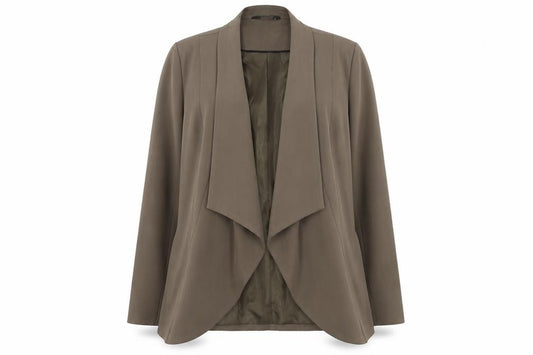 Bm Women's Brown Blazer Size 12 Lined Long Sleeve