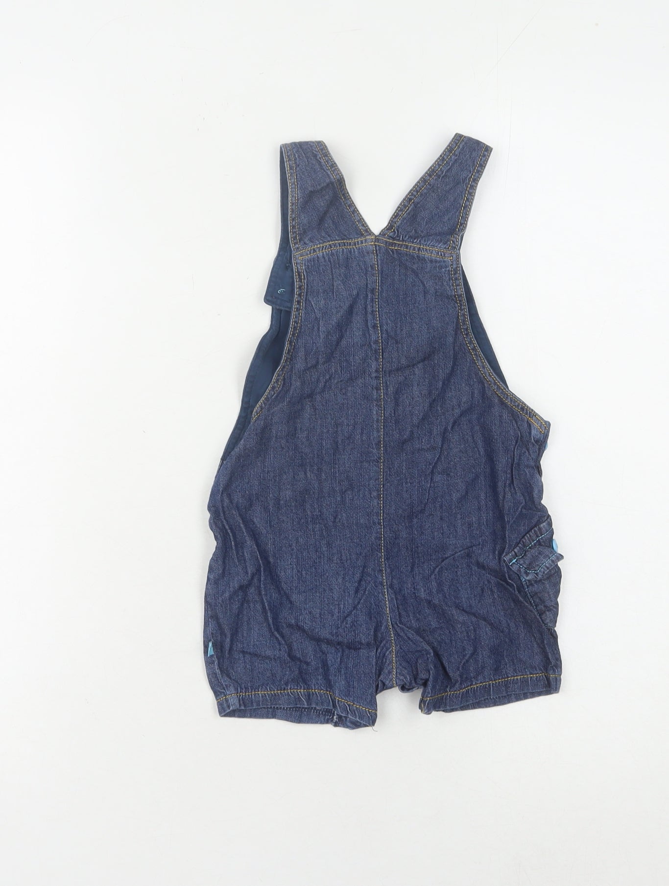 The Gruffalo Girls Blue Denim Dungaree Playsuit 12-18 Mths