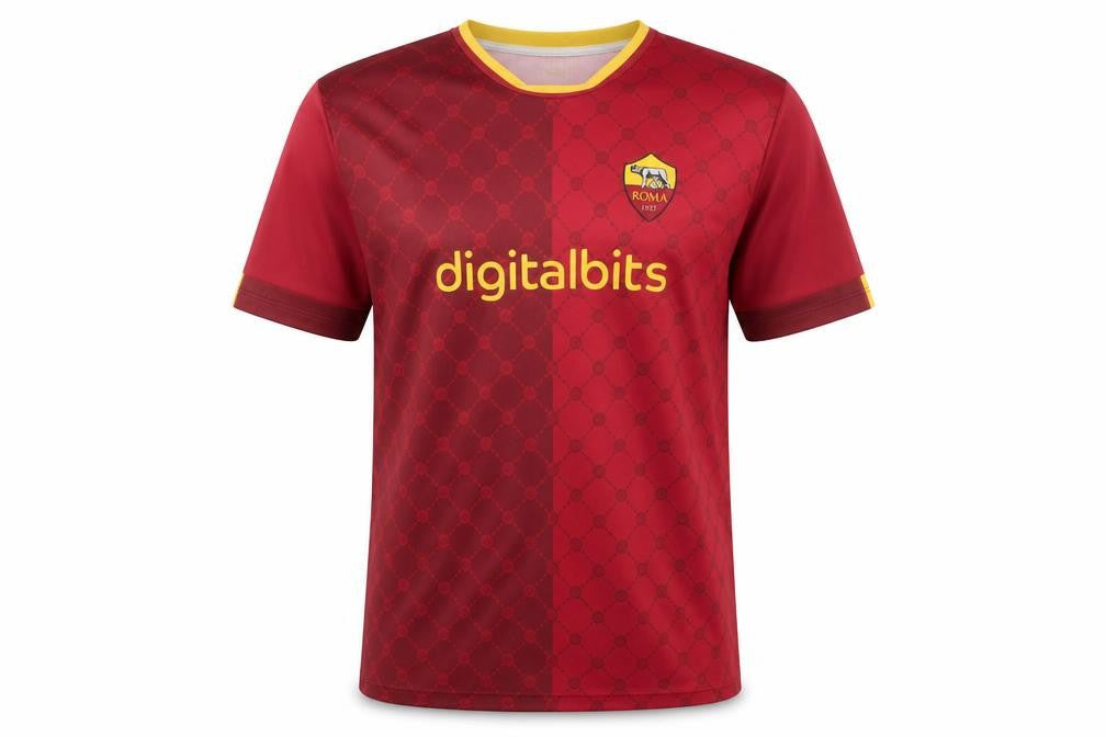 AS Roma Men's Red Football Jersey S Athletic Fit