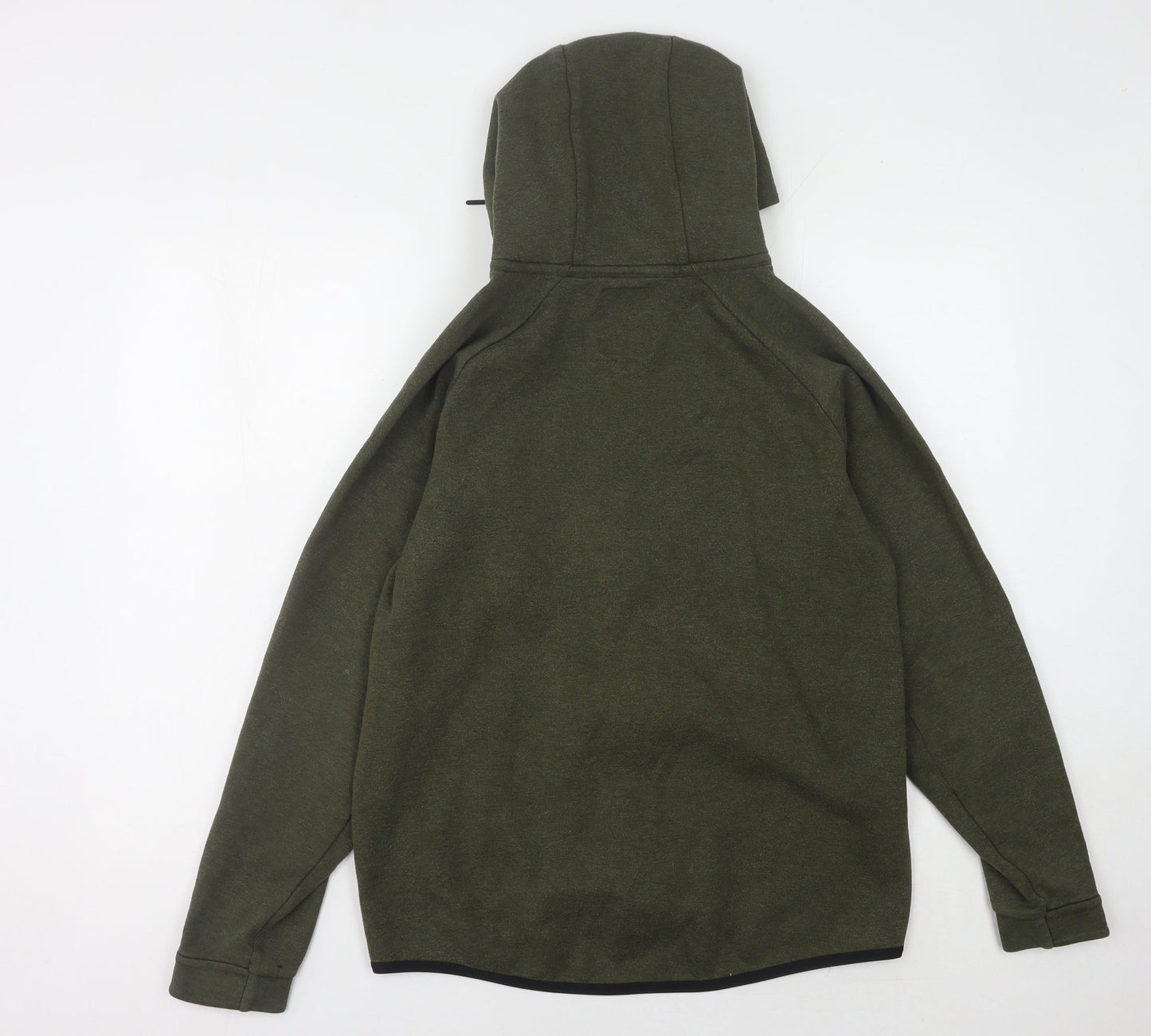 Nike Men's Green Zip Hoodie M Fleece Warm
