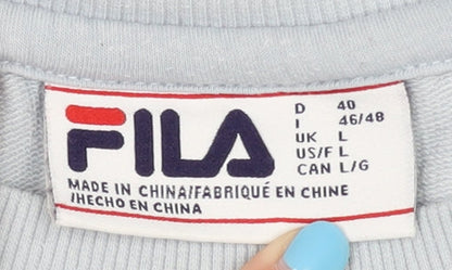 Fila Womens Blue Sweatshirt, Casual Comfort Size L,