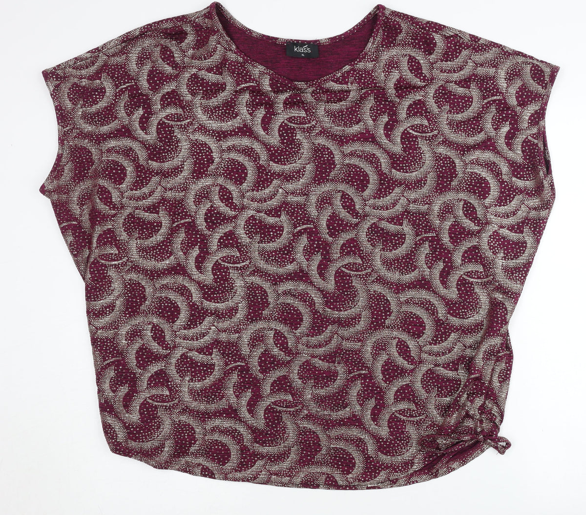 Klass Women's Multicoloured Geometric XL Tee